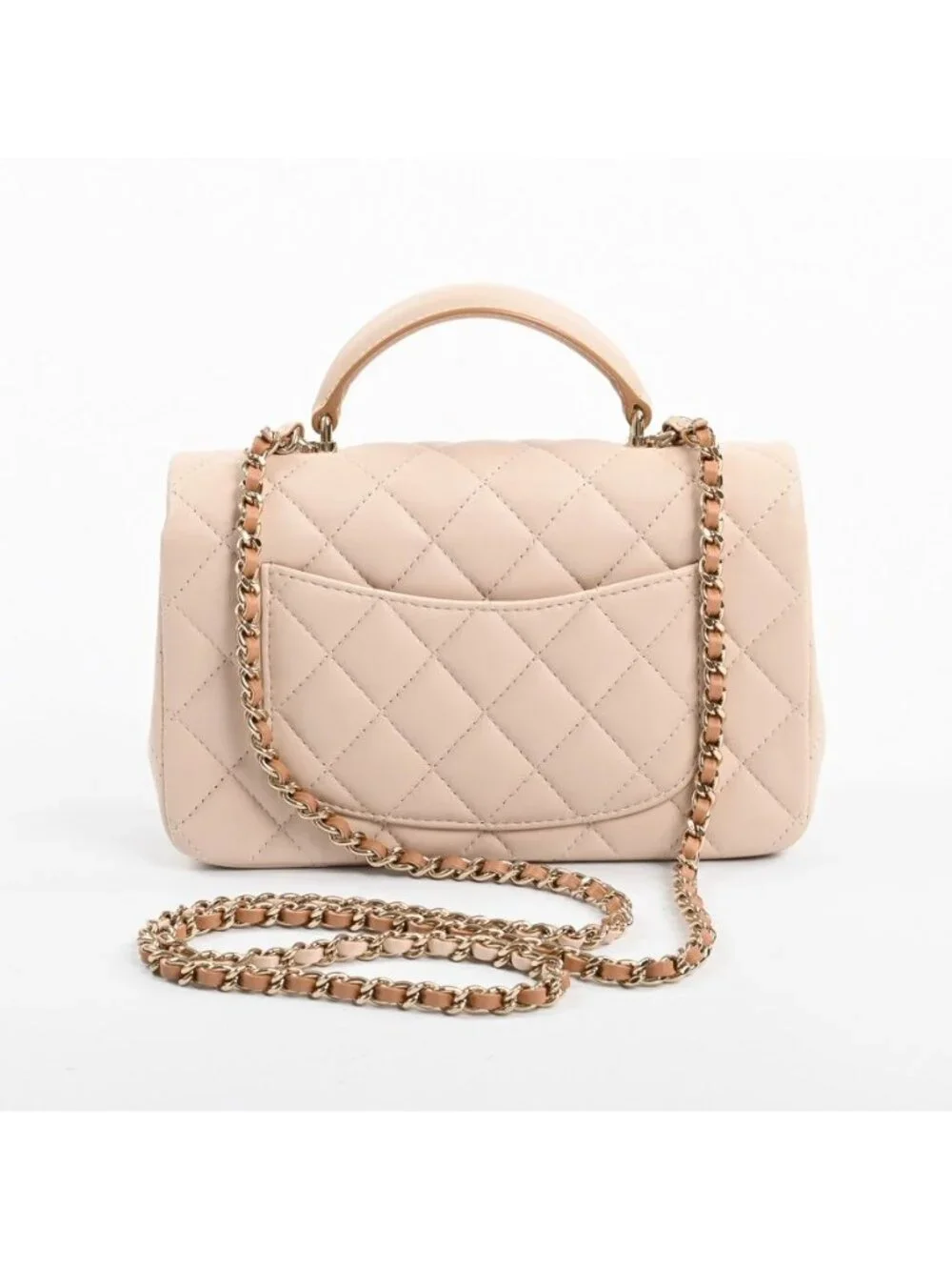 Chanel Handbag Top Handle Mini Flap Bag